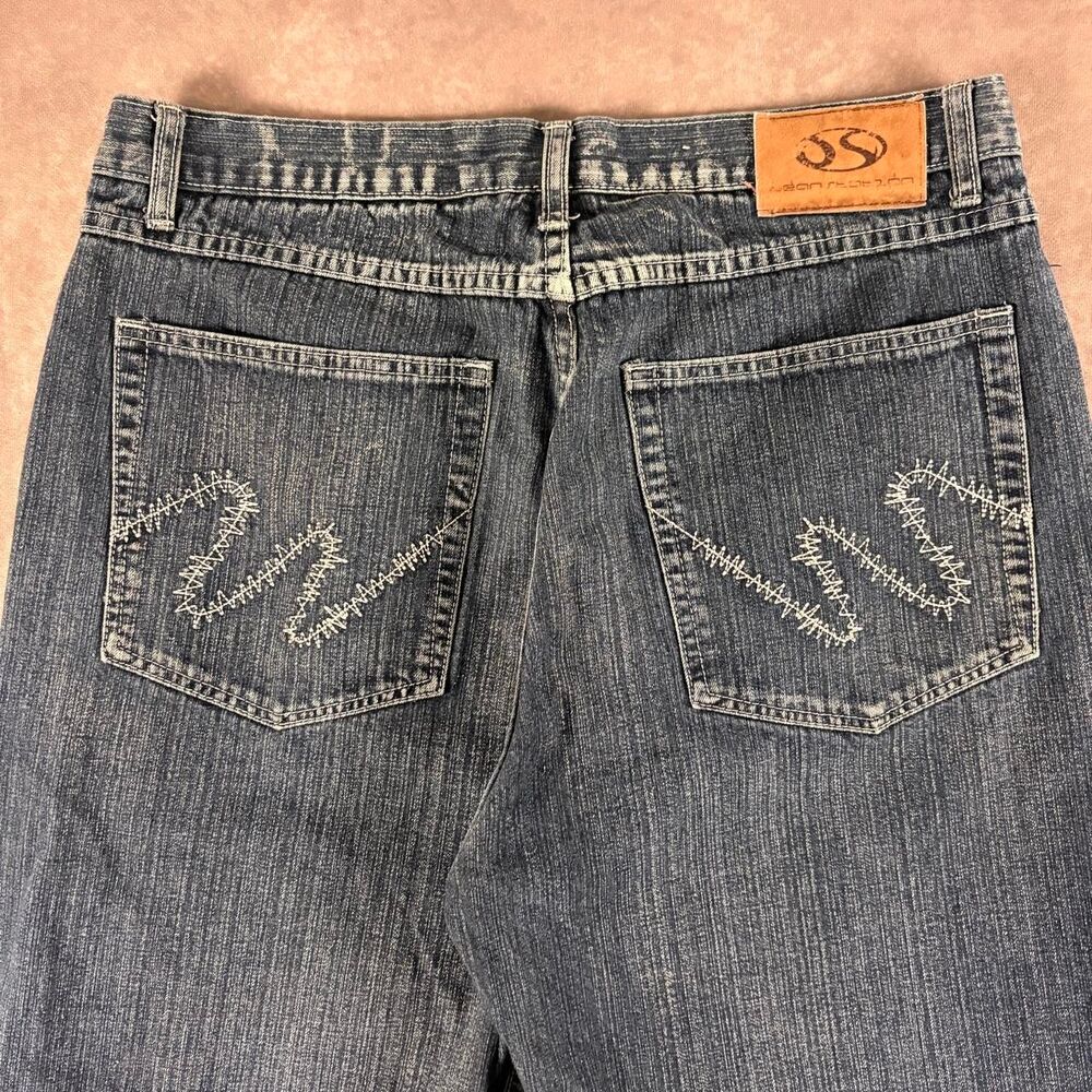 vintage y2k jean station embroidered jeans